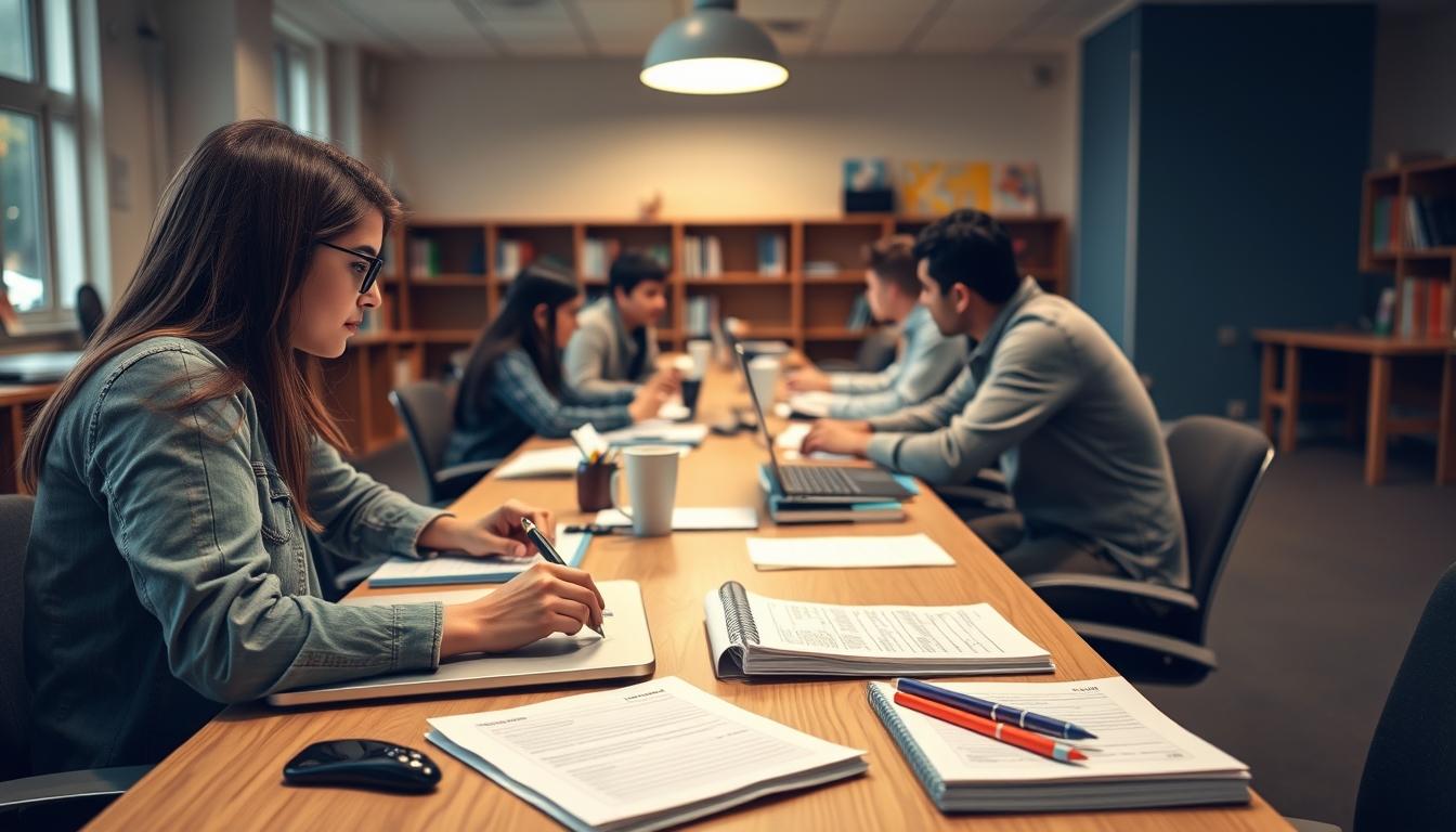 Organized exam preparation notes and academic planner