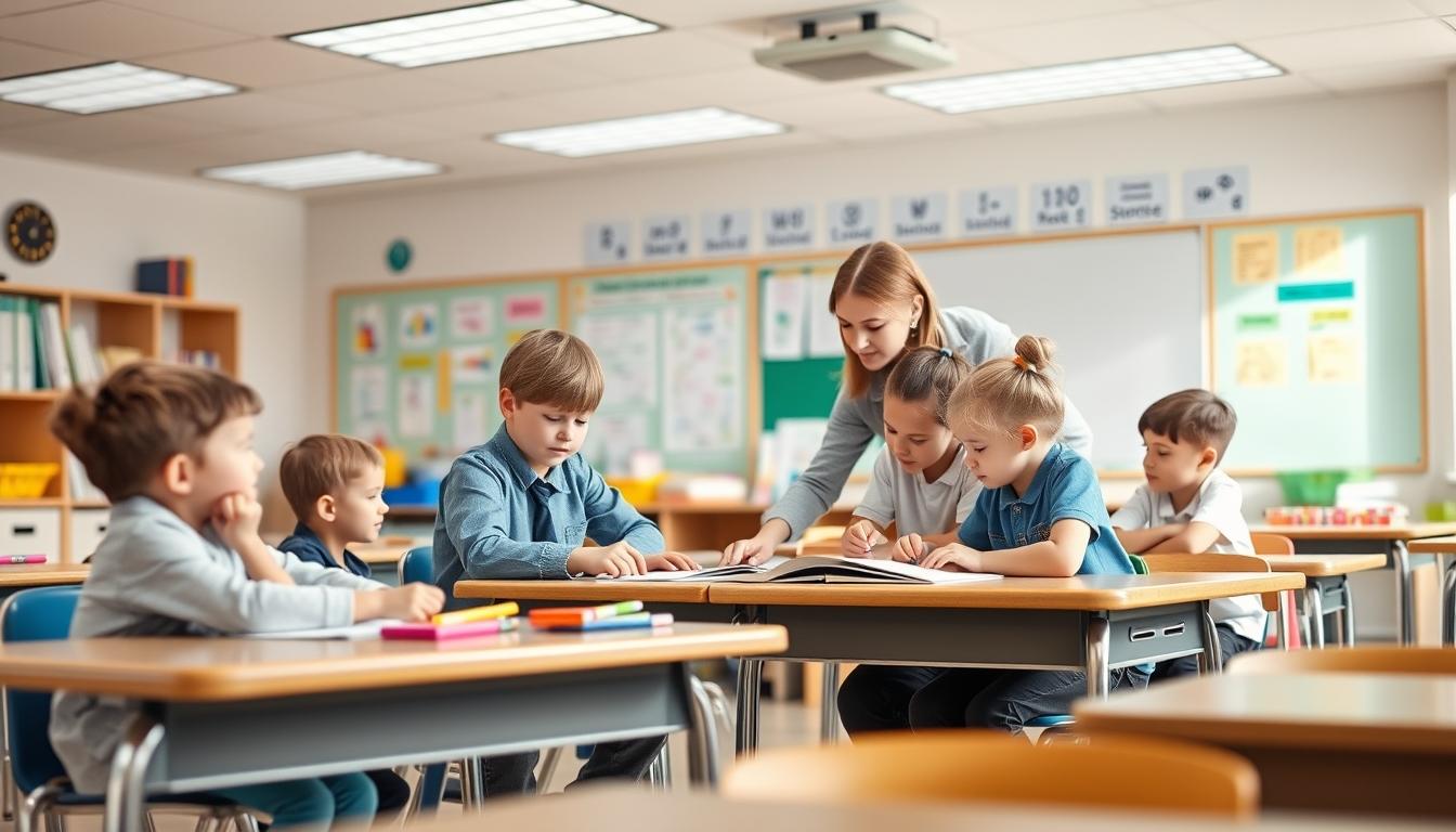 Student using learning strategies while studying